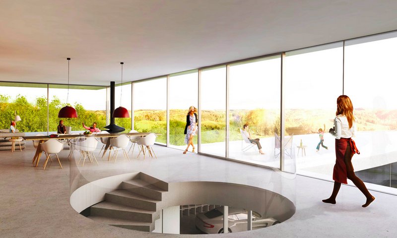 Illustration for article titled This Massive Concrete Loop Is Part House, Part Car Gallery